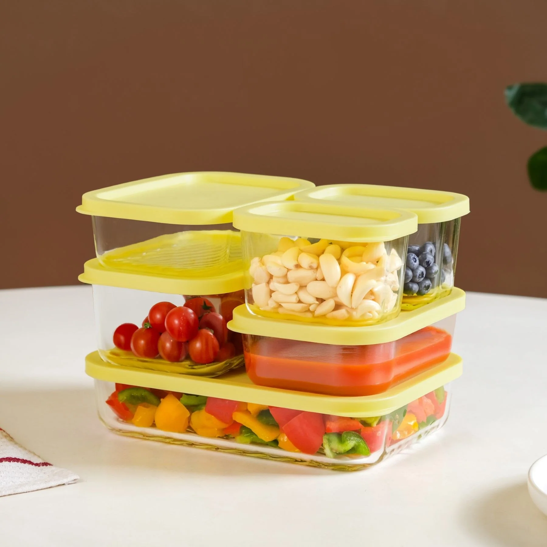 Groovo Stackable Storage Container Set Of 6 S 310ml M 520ml L 750ml XL 1200ml - Image 12