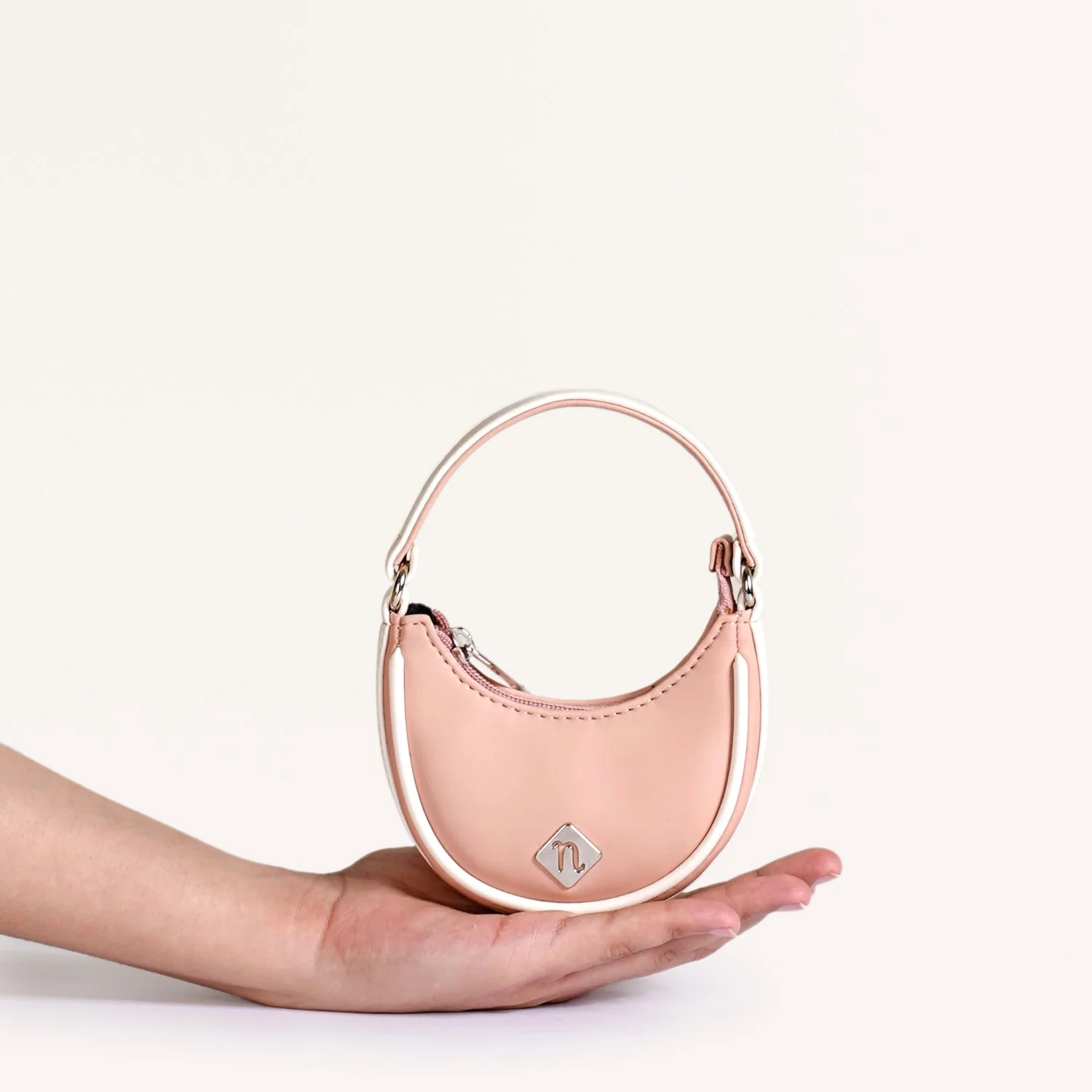 Half Moon Mini Purse Pink - Image 2