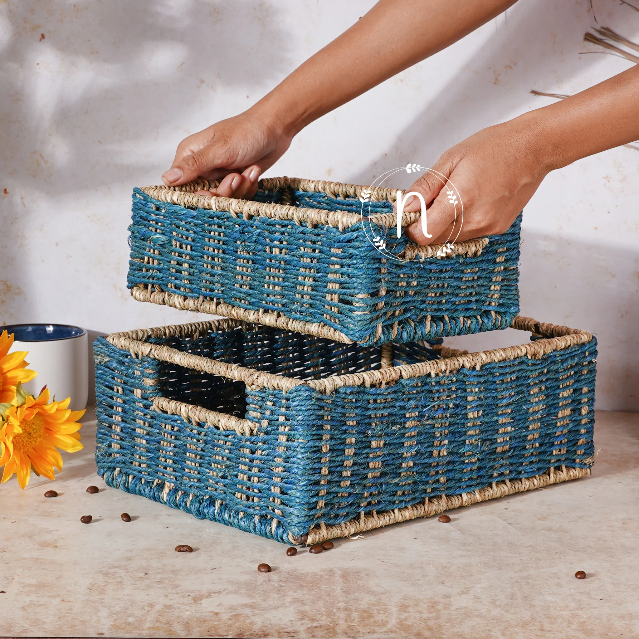 Handwoven Baskets Set - Image 9