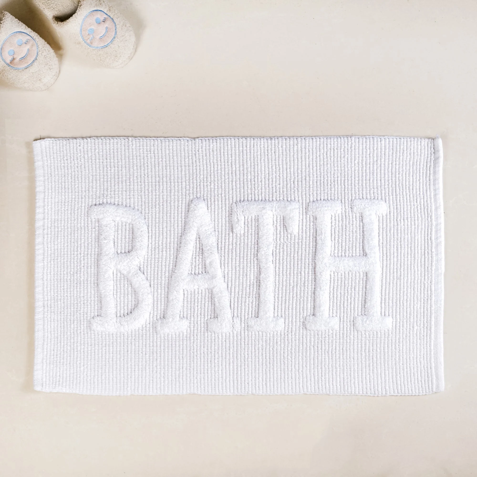 Handwoven Pure Cotton Bathroom Mat Large 32x20 Inch - Image 3