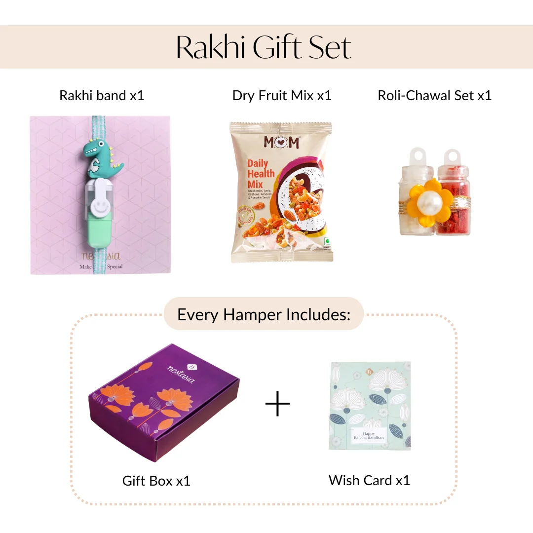 Happy Dino Rakhi Gift Set - Image 5