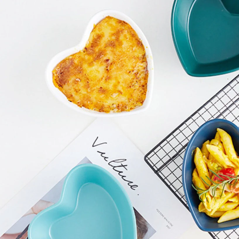 Hearty Ceramic Bakeware Small White 6 Inch - Image 2