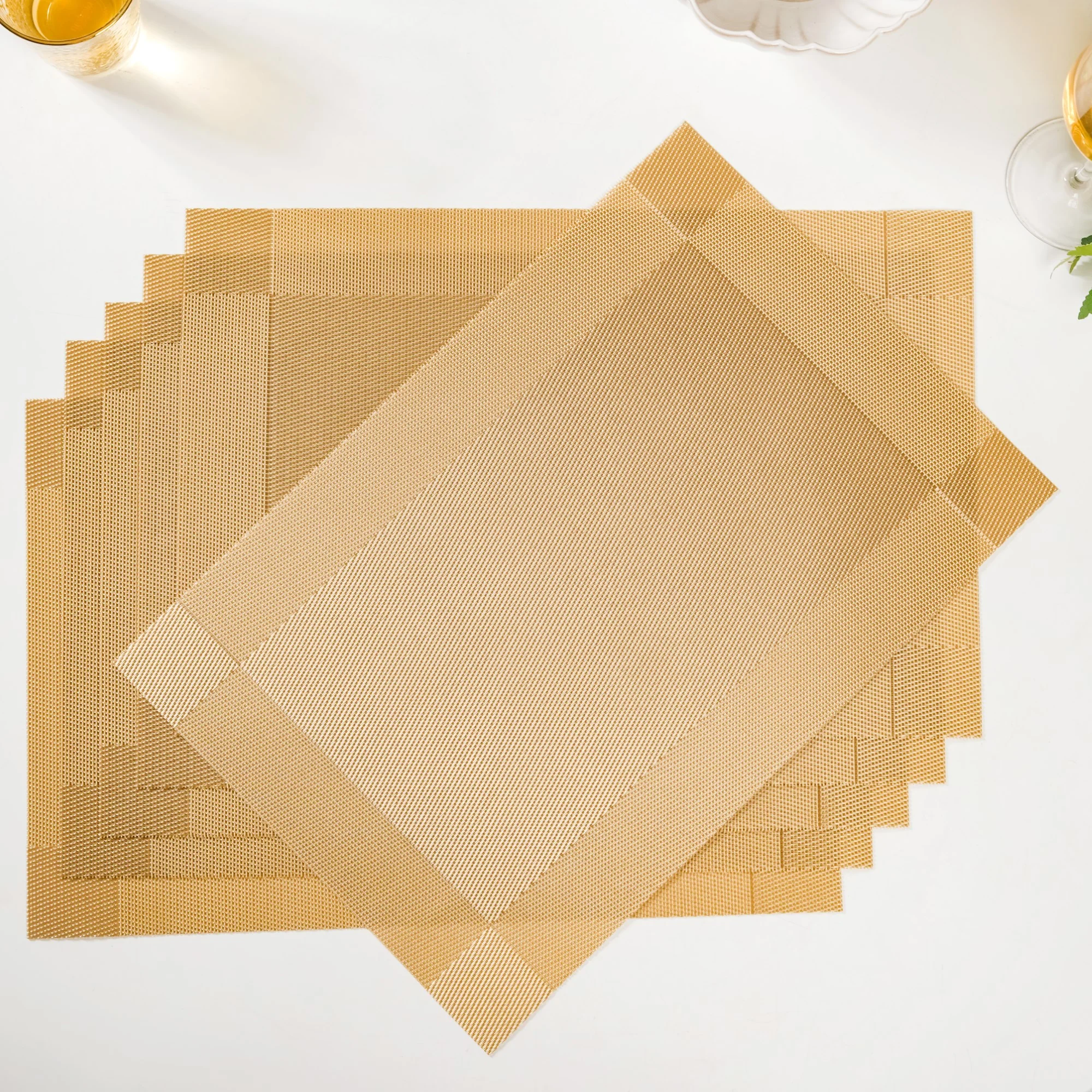 Heat Resistant Reversible Table Mat Set Of 6