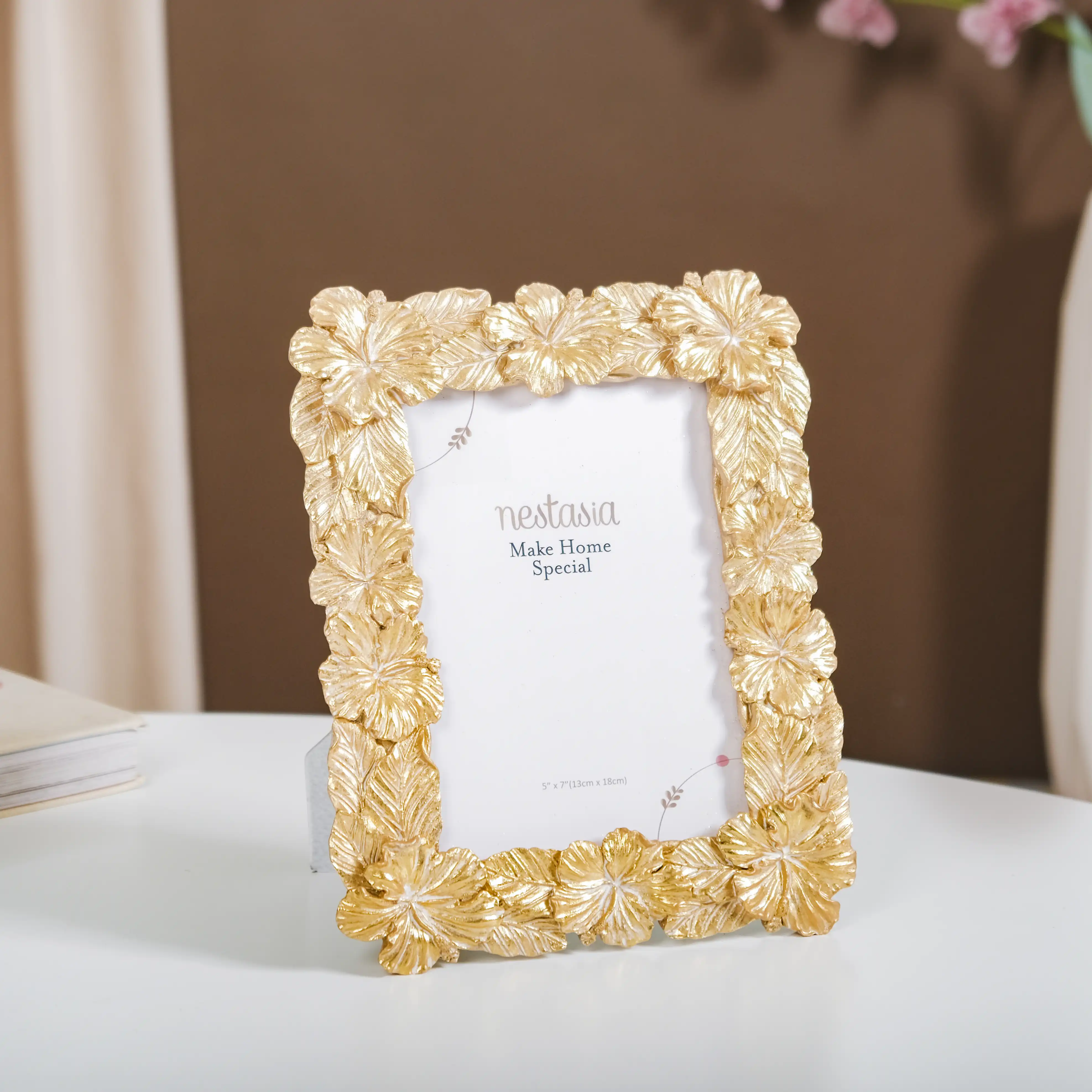 Hibiscus Glam Photo Frame Large 9.5"x7.5"