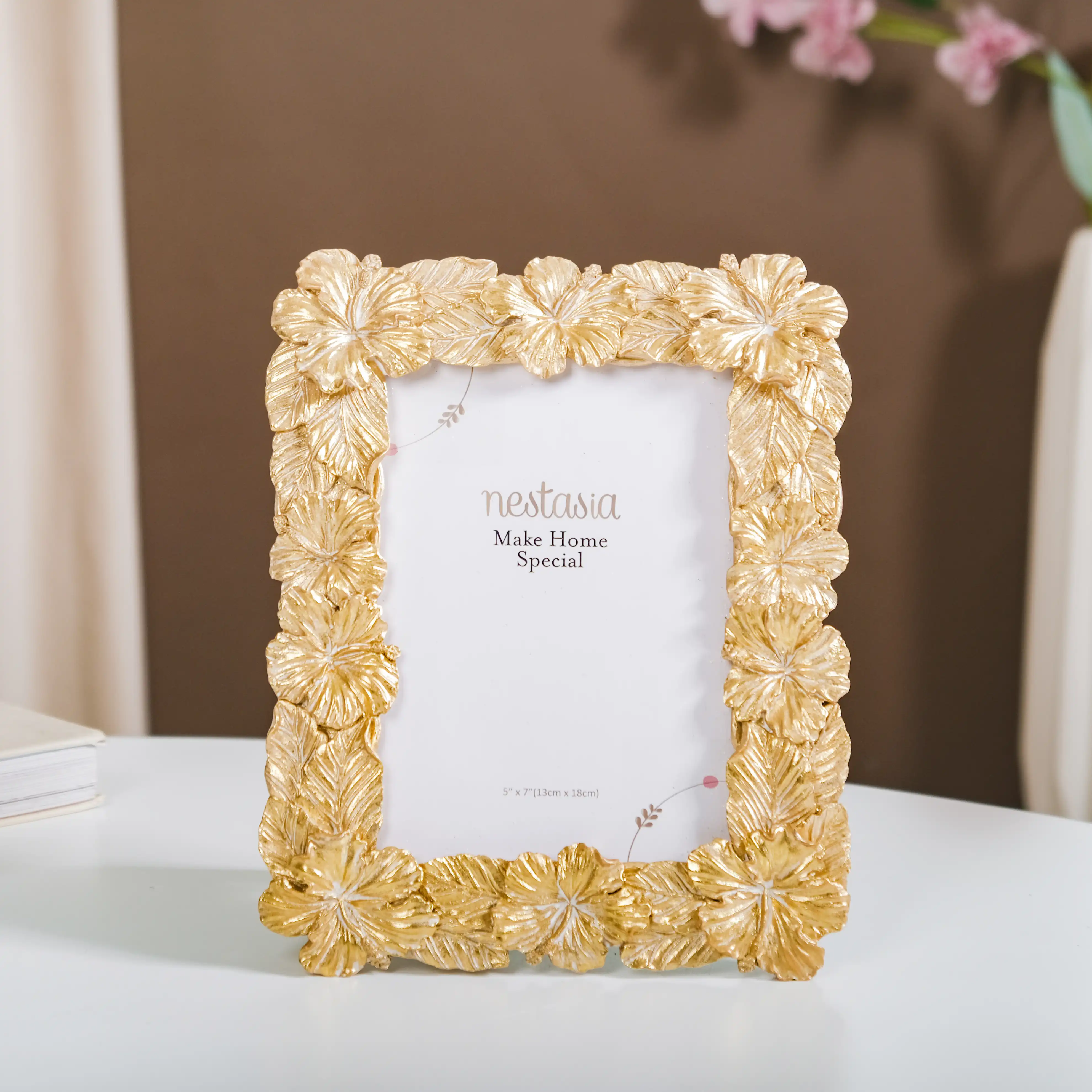 Hibiscus Glam Photo Frame Large 9.5"x7.5" - Image 3