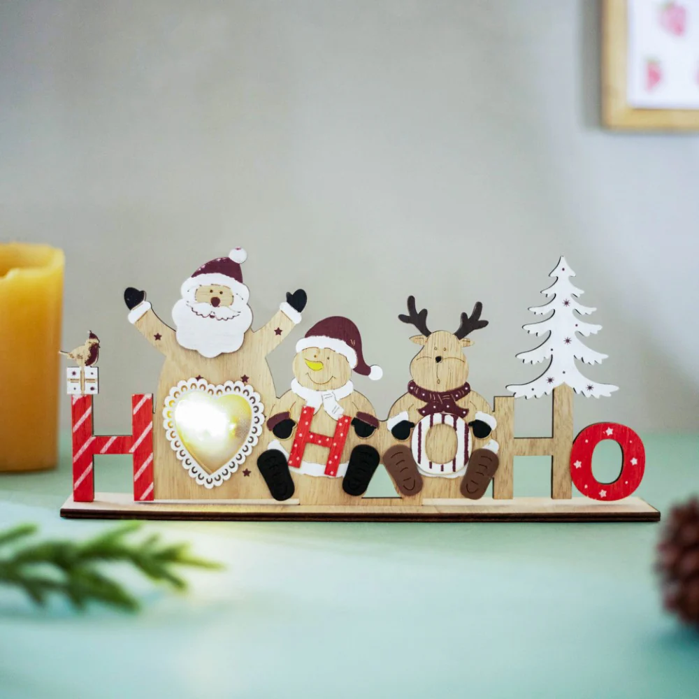 HOHOHO Christmas LED Light Family Showpiece 12 Inch - Image 3