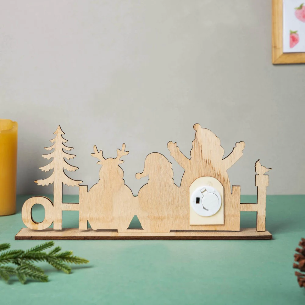 HOHOHO Christmas LED Light Family Showpiece 12 Inch - Image 6