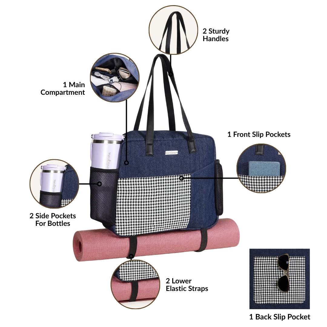 Hold All Denim Tote Bag - Image 3