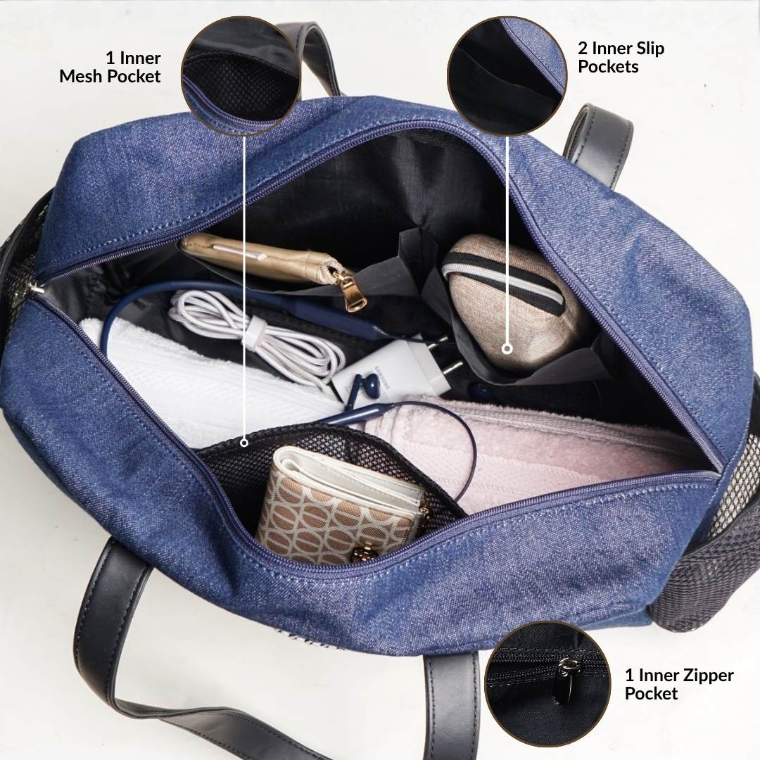 Hold All Denim Tote Bag - Image 5