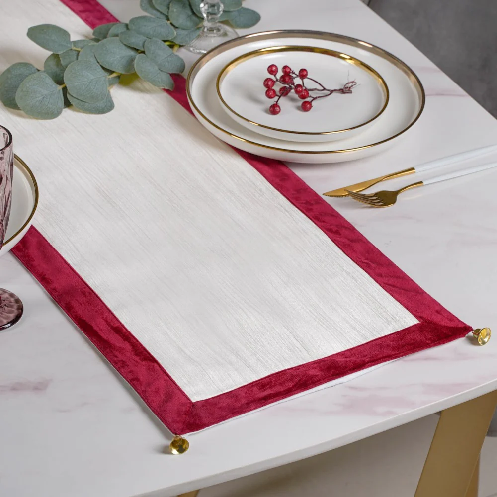 Holiday Bells Table Runner Off White 72 X 13 Inch - Image 2