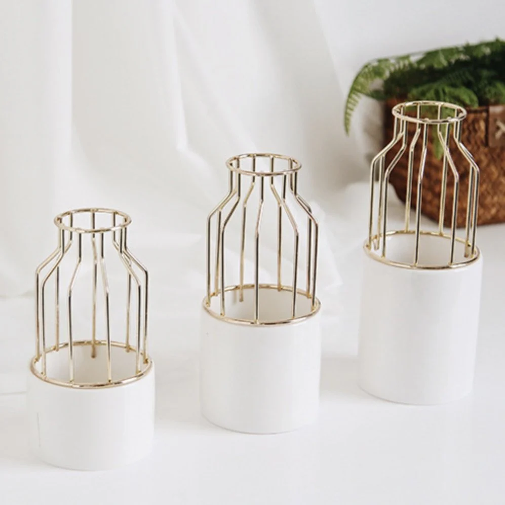 Ceramic Metal Vase - Image 2