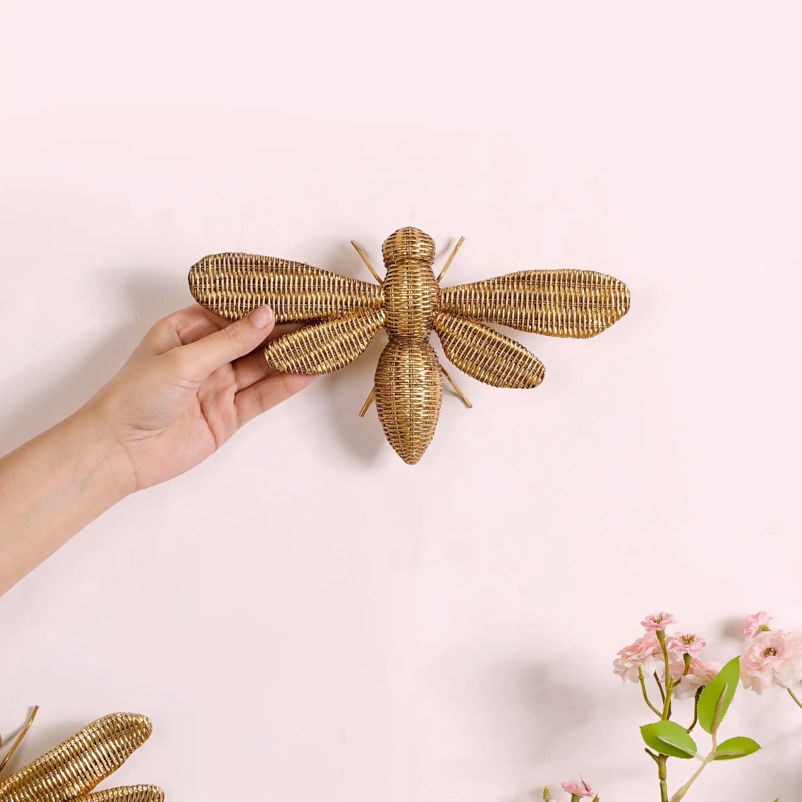Honeybee Wall Decor Gold - Image 2