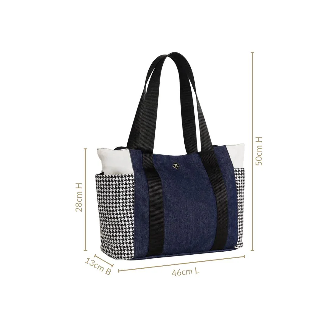 Houndstooth Pattern Tote Bag For Women - Image 4