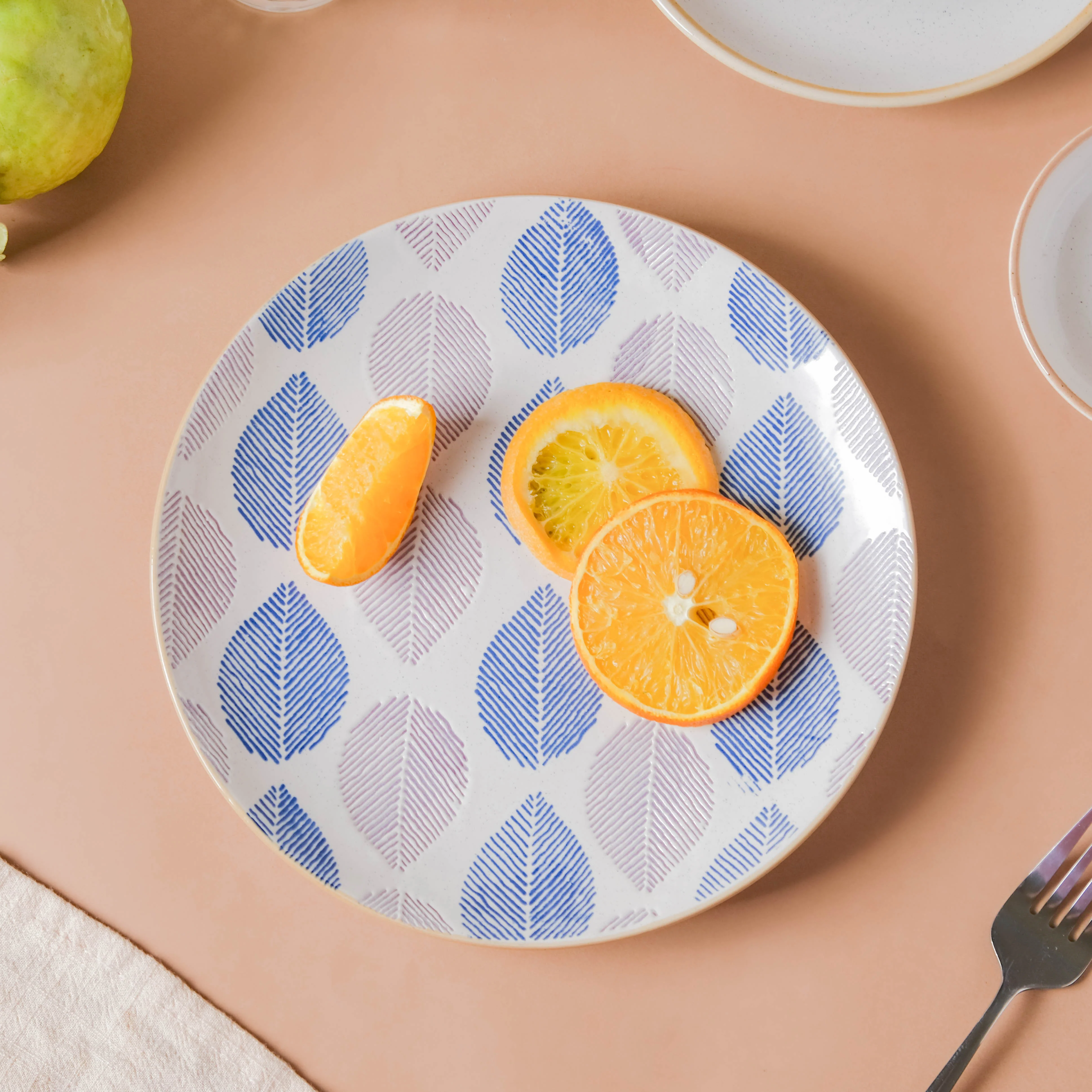 House of Eden Appetizer Plate Blue And White 8 Inch - Image 2