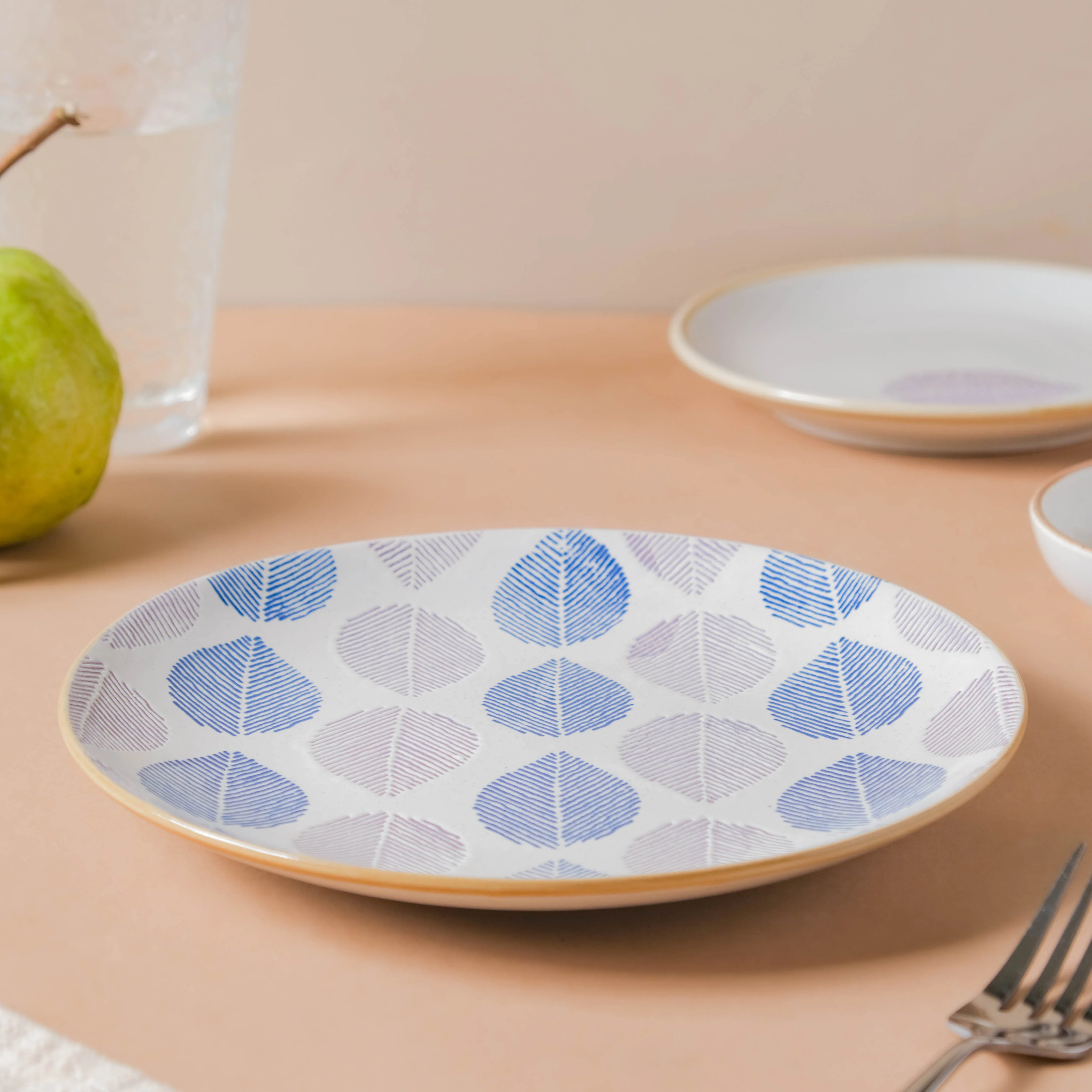 House of Eden Appetizer Plate Blue And White 8 Inch - Image 5