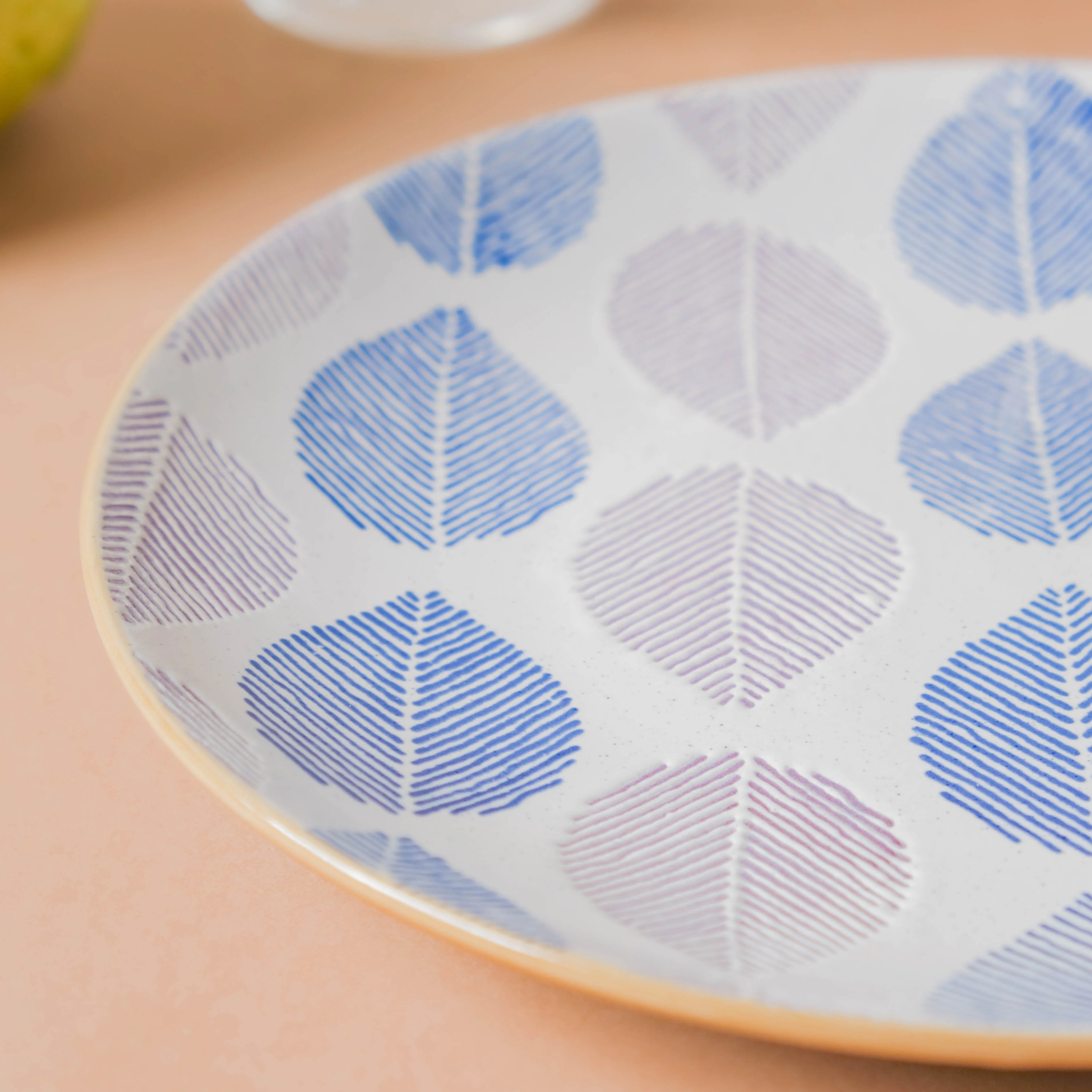House of Eden Appetizer Plate Blue And White 8 Inch - Image 6