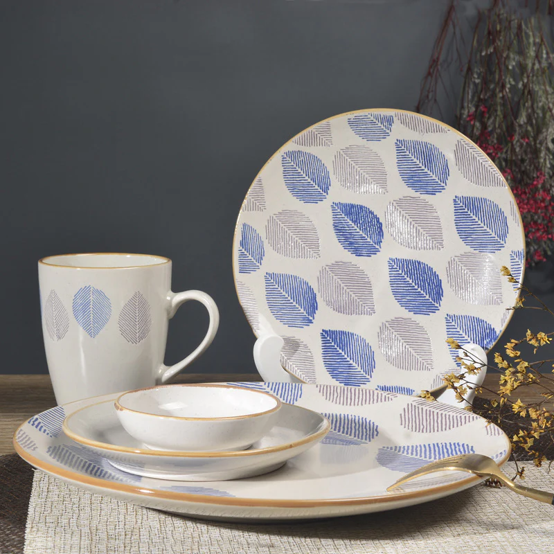 House of Eden Appetizer Plate Blue And White 8 Inch - Image 9