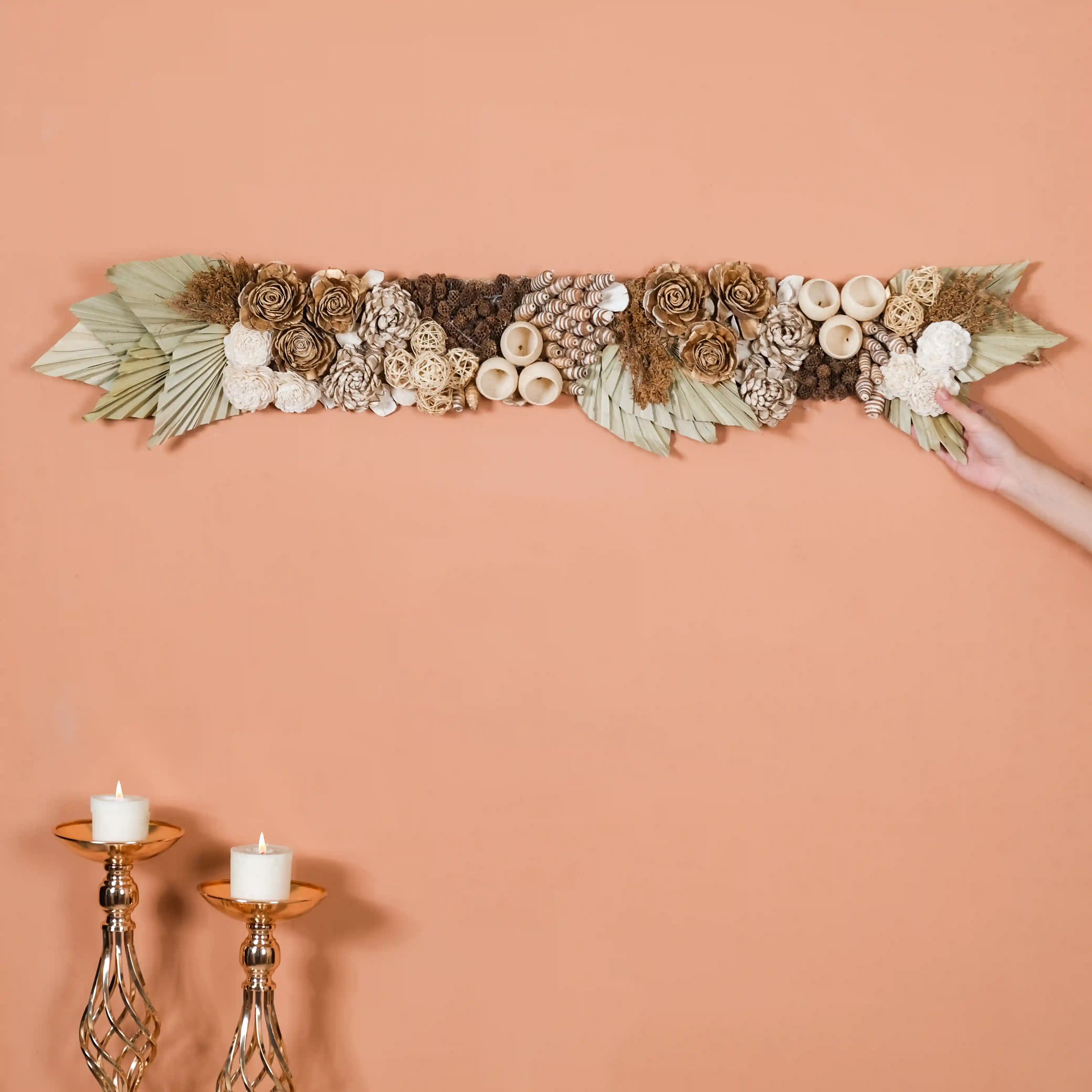 Hygge Sustainable Dried Flower Toran For Door - Image 7