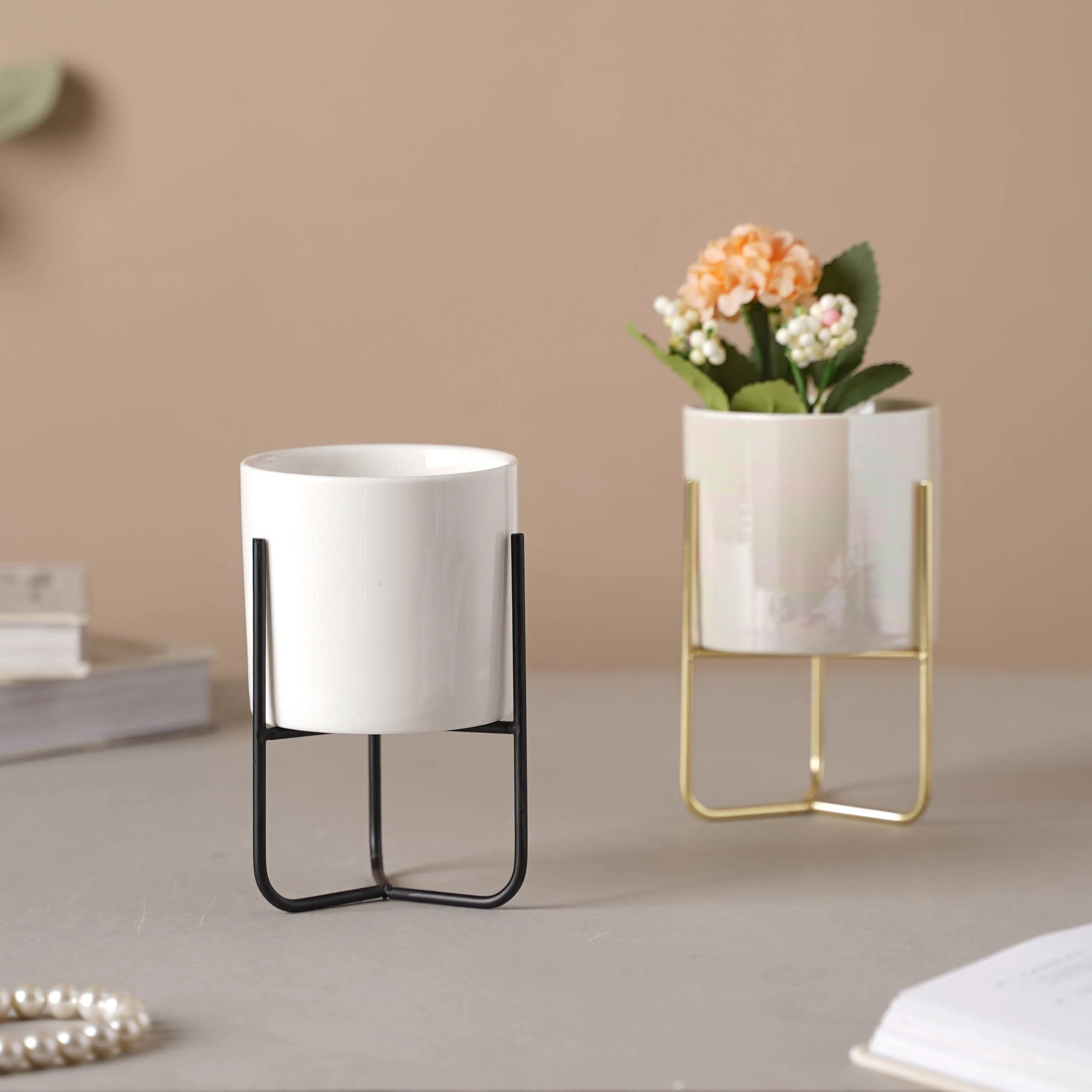 Indoor Porcelain Planters Medium