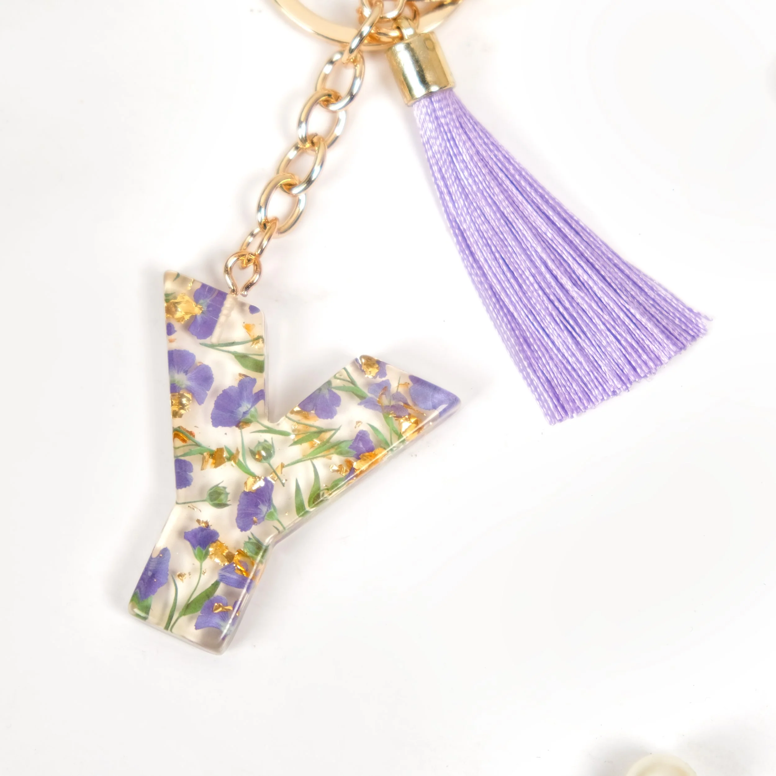 Infinite Charm Y Pressed Flower Keychain - Image 7