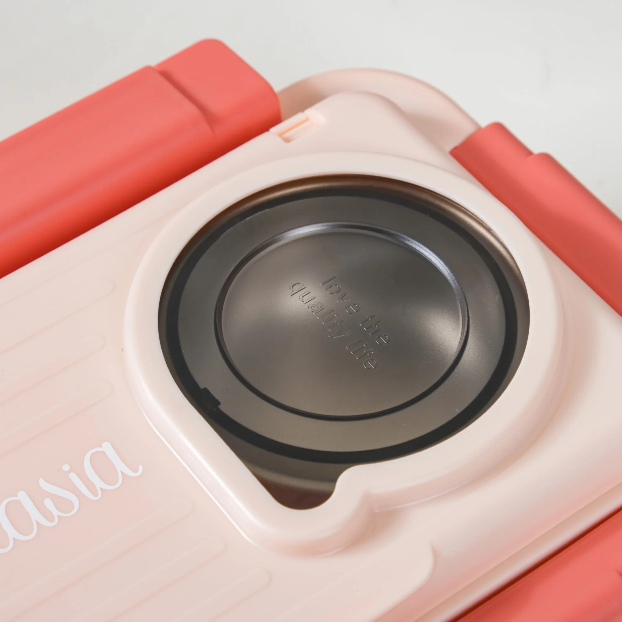 Insulated Lunch Box With 2 Compartments Pink 800ml - Image 20