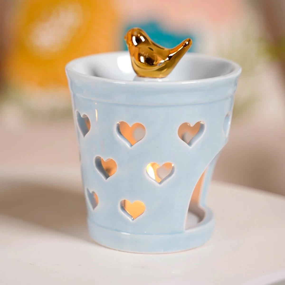 Intricate Heart Design Air Diffuser Set Of 2 Blue - Image 8