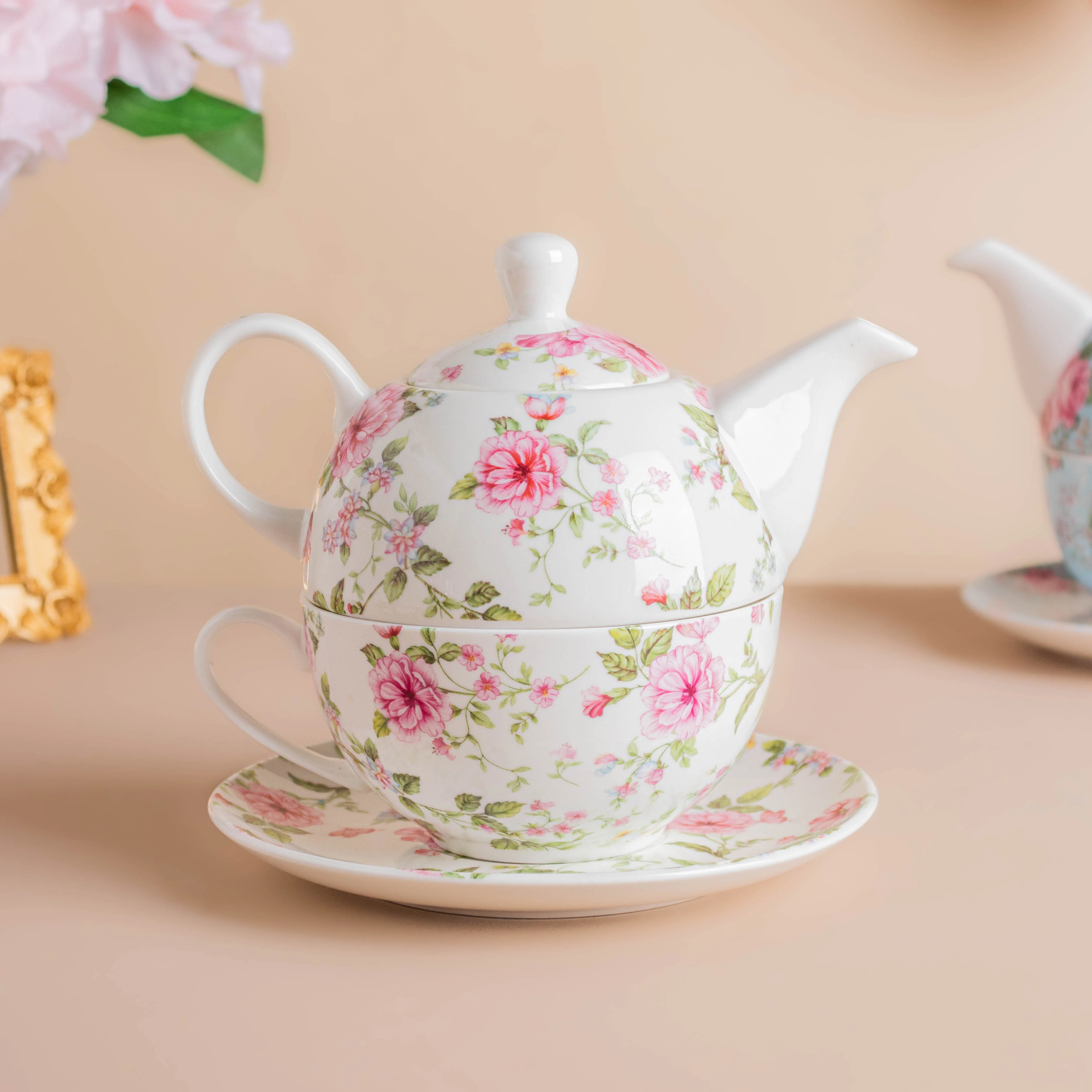 JARDIN Floral Teapot Cup and Saucer - Image 6