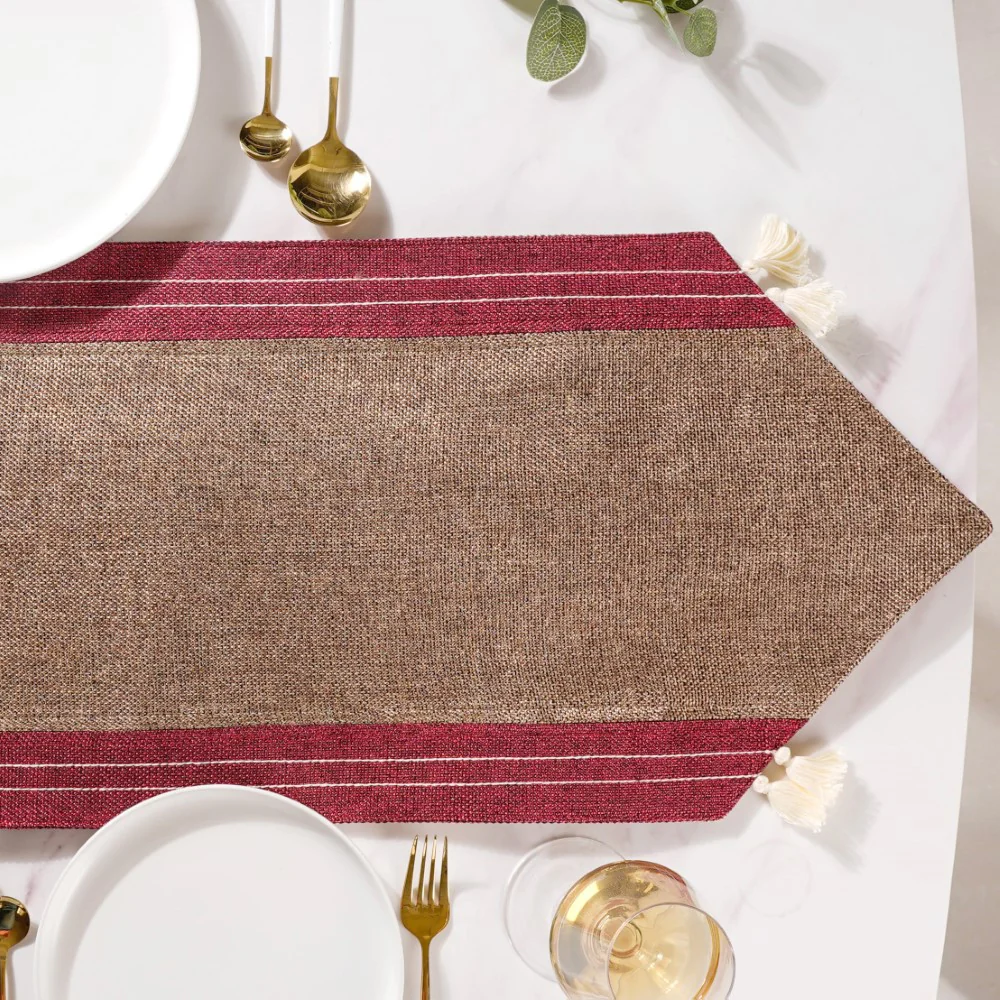 Jute Tassel Table Runner 72 Inch - Image 2