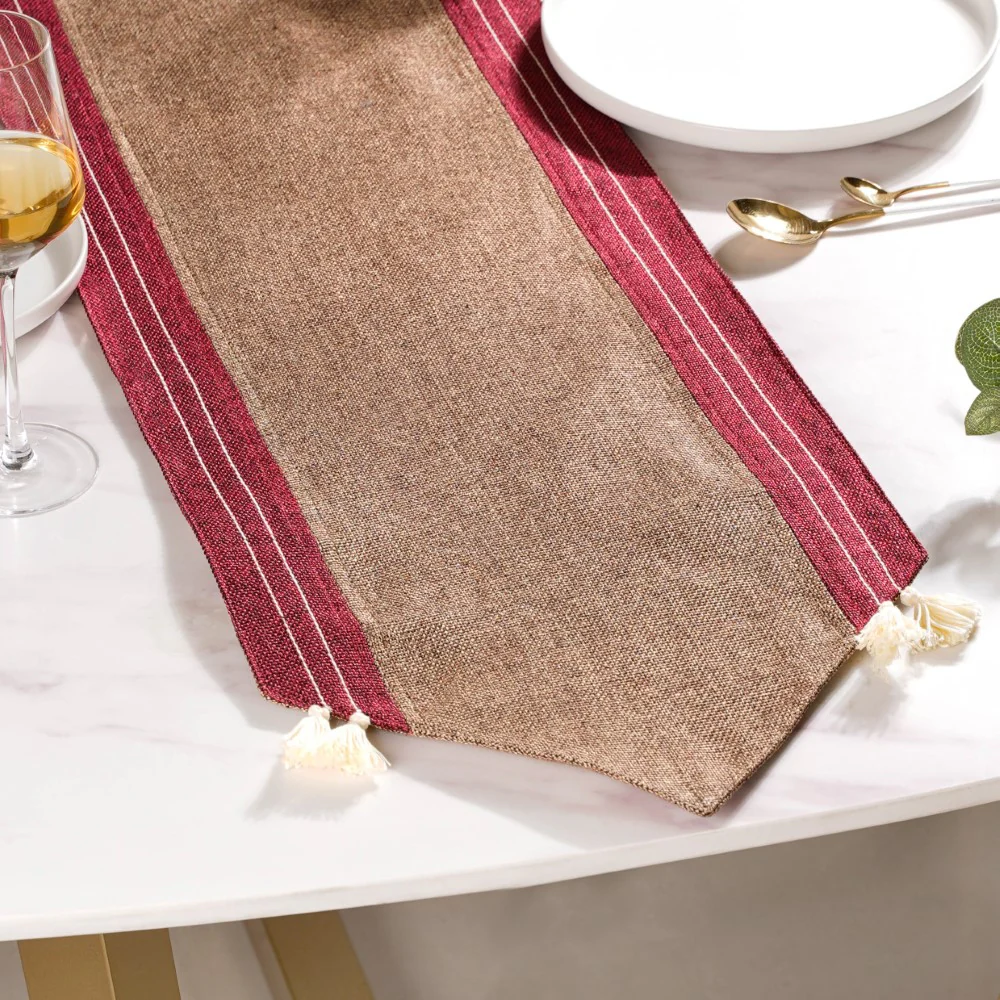 Jute Tassel Table Runner 72 Inch - Image 3