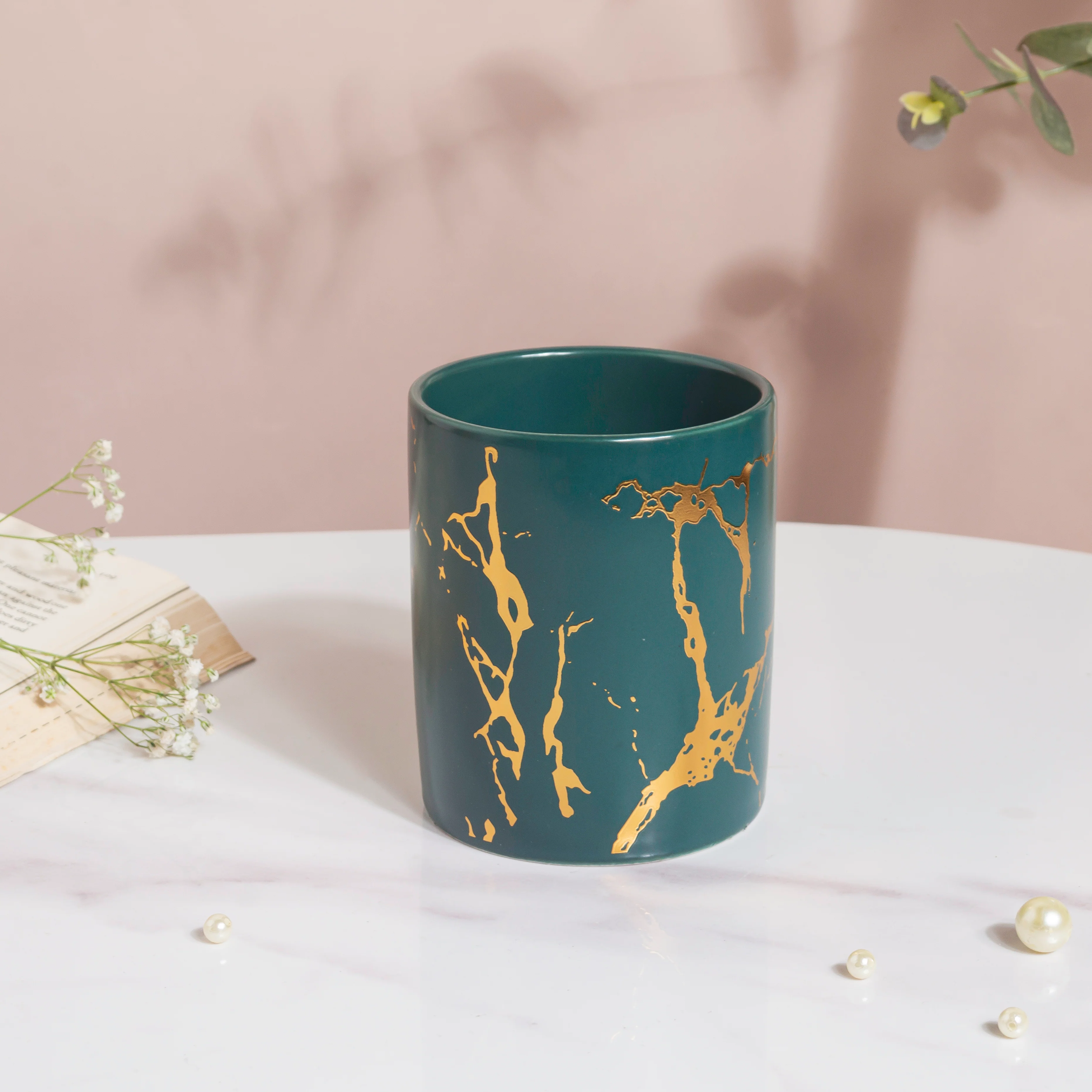 Kintsugi Ceramic Organiser Green - Image 3