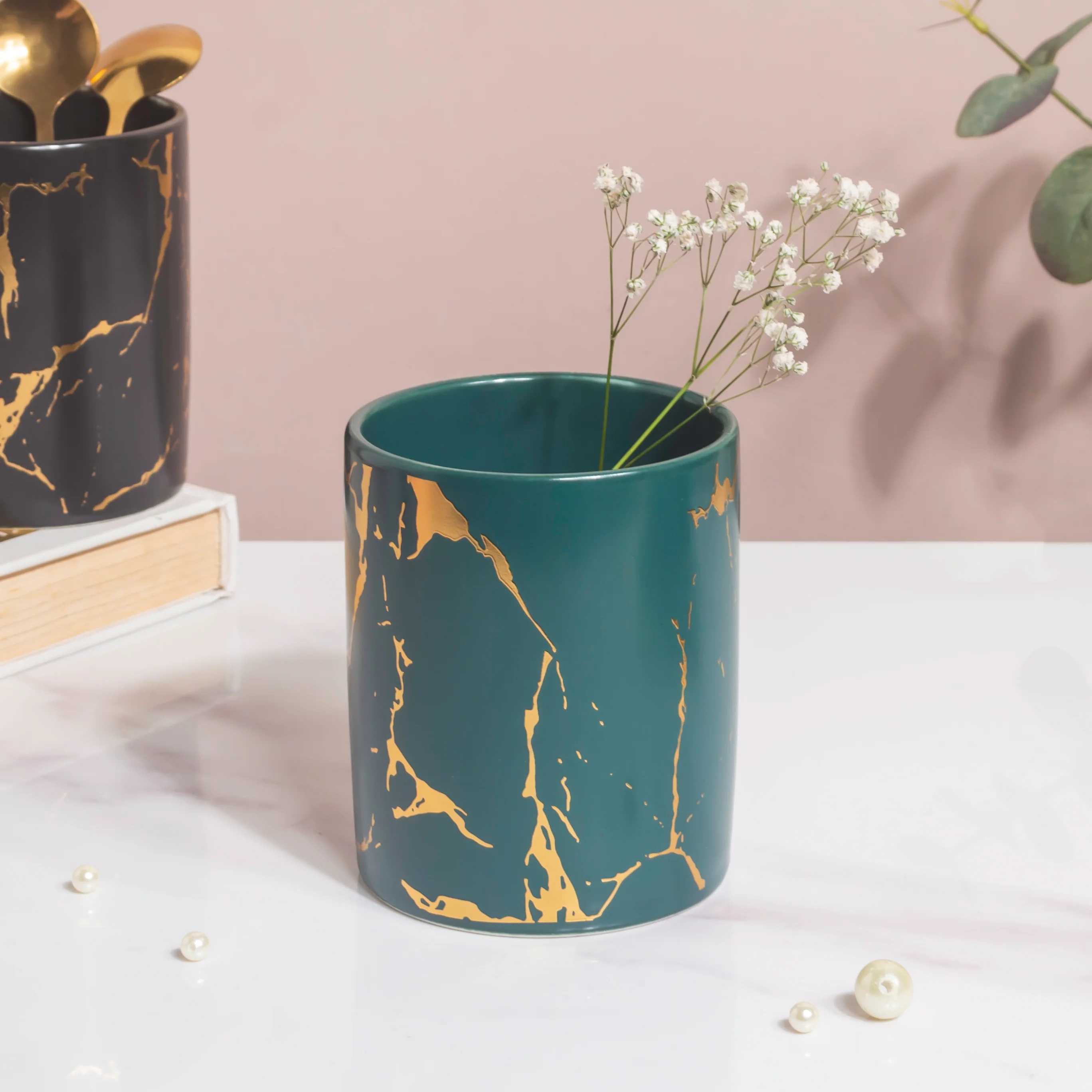 Kintsugi Ceramic Organiser Green - Image 6
