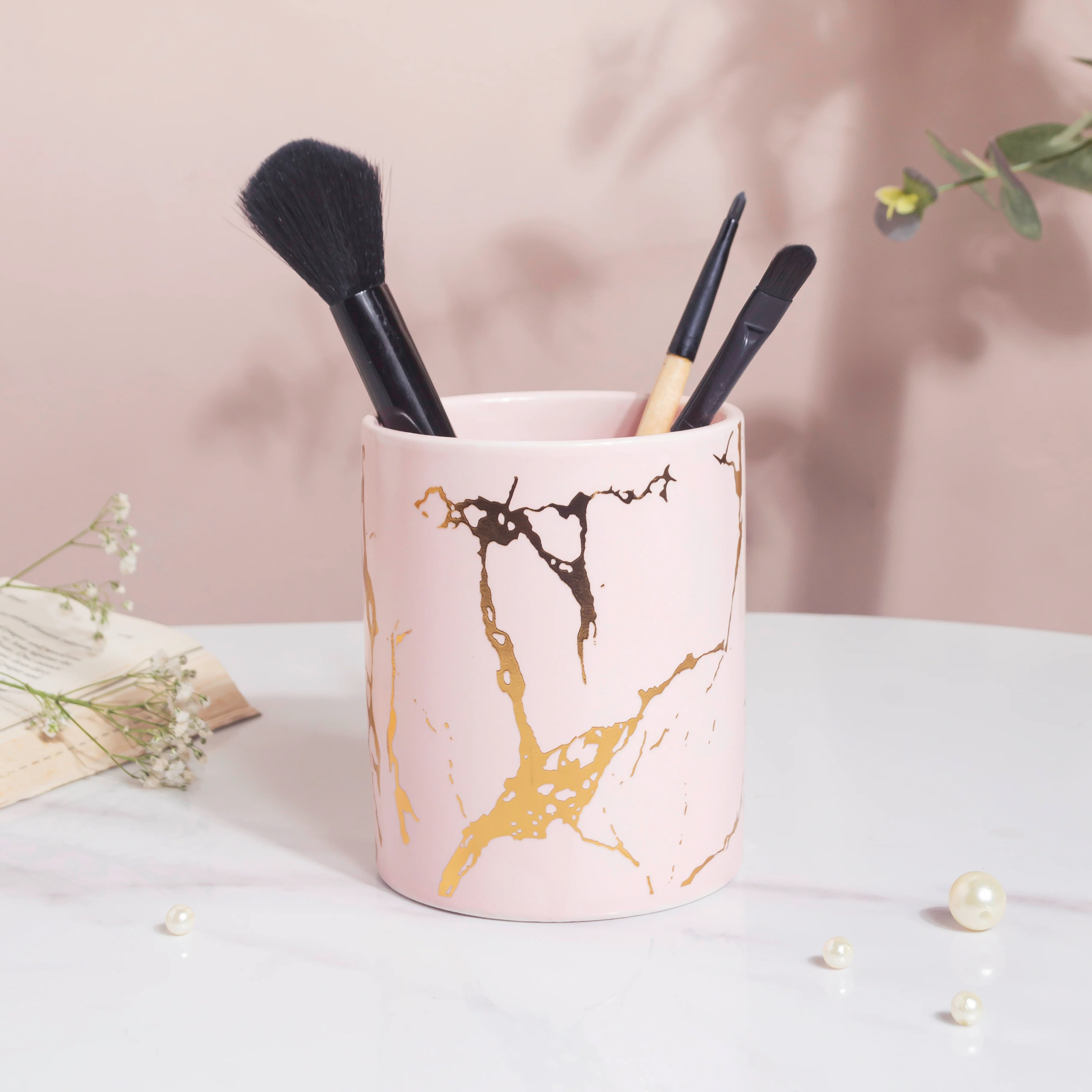 Kintsugi Ceramic Organiser Pink - Image 6