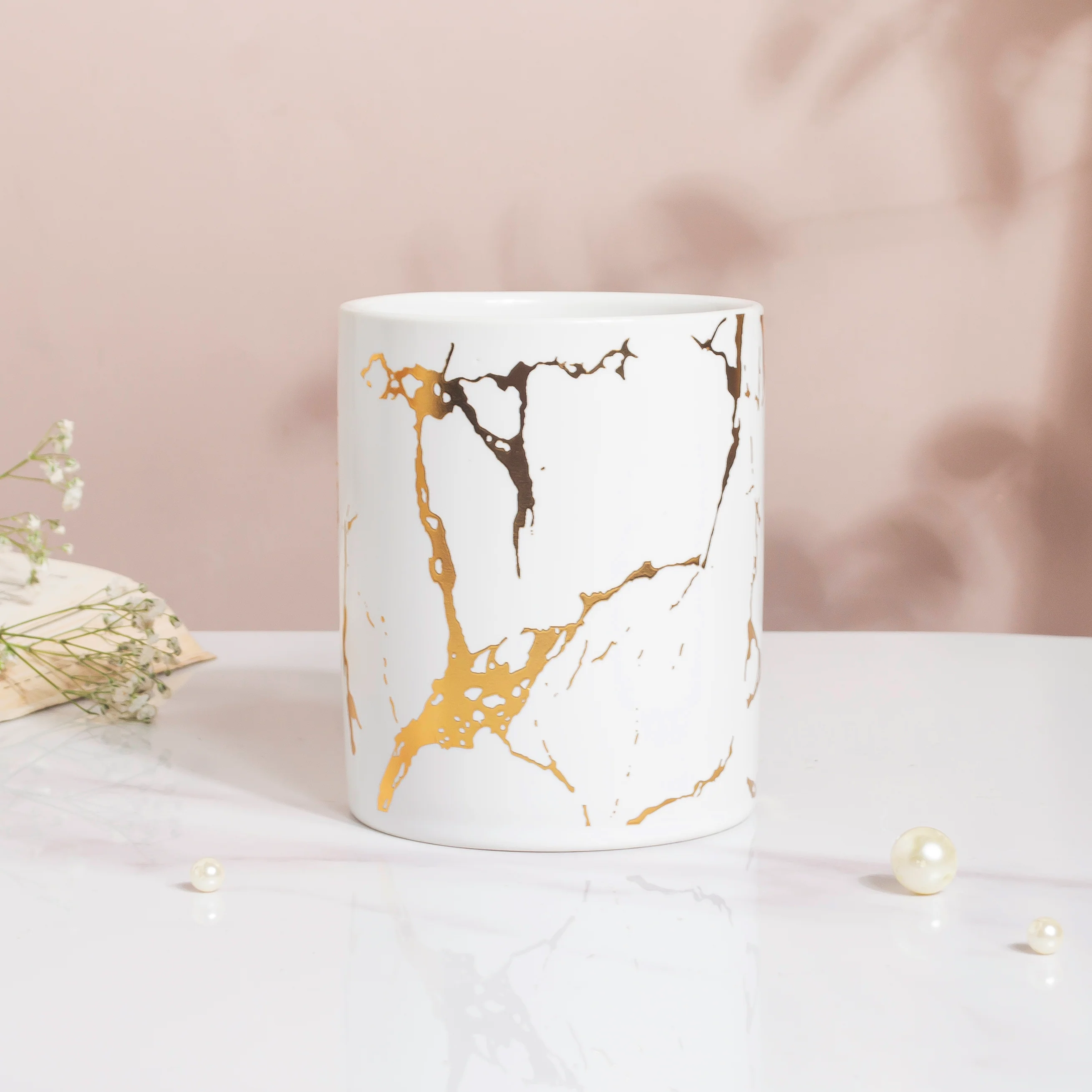 Kintsugi Ceramic Organiser White - Image 4