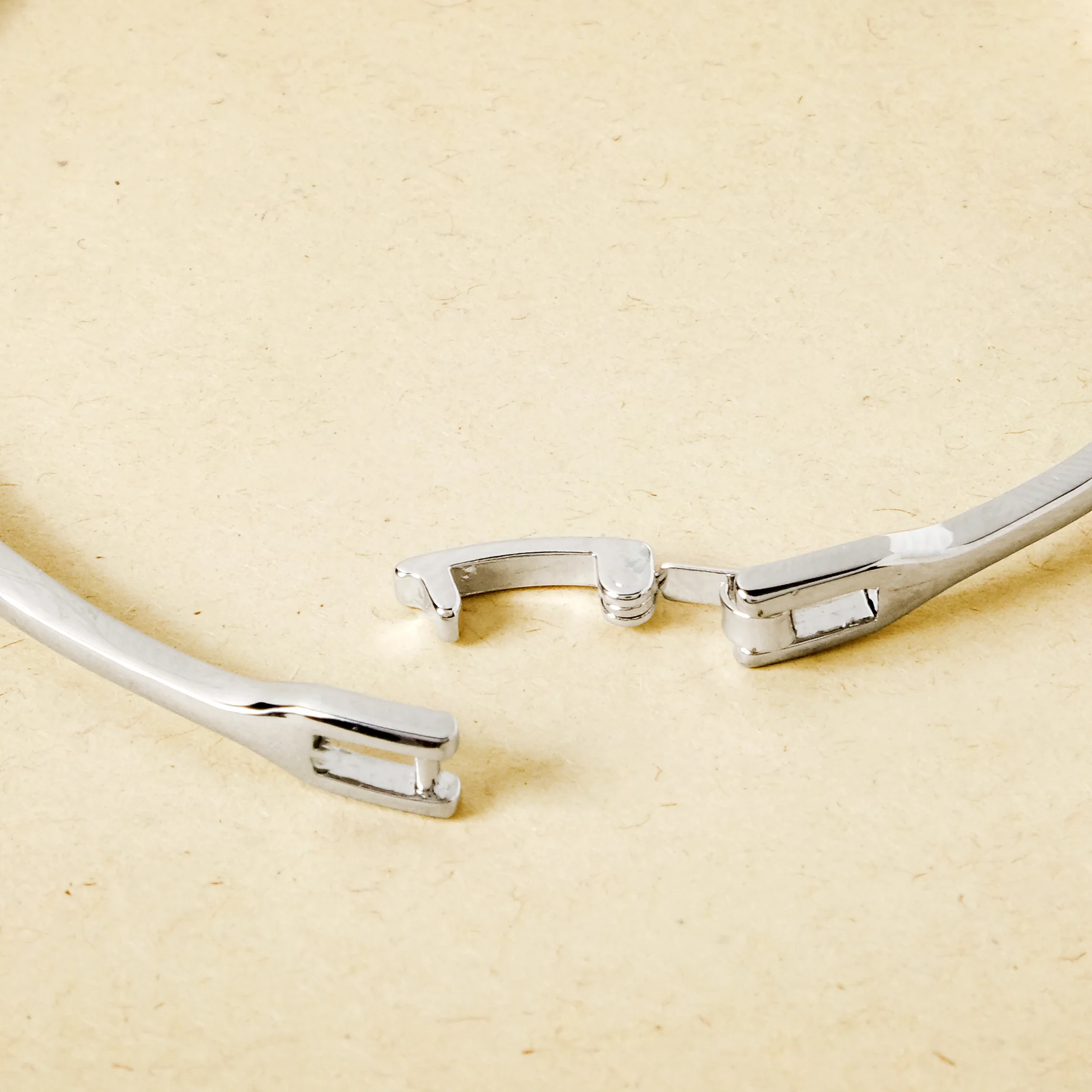 Knotted Glamour Silver Cuff Bracelet - Image 5