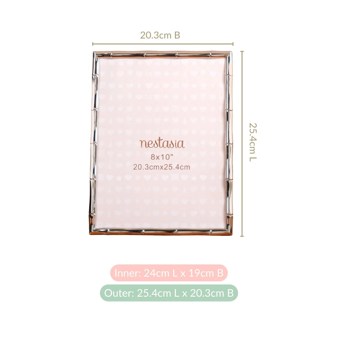 Large Bamboo Cut Photo Frame 20x25cm - Image 4