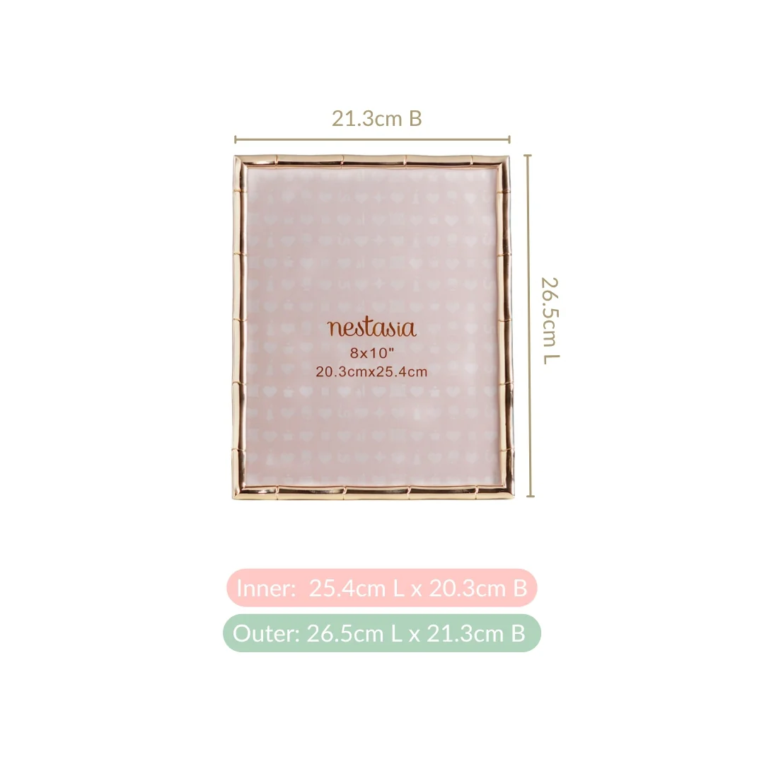 Large Gold Eco Edge Photo Frame 20x25cm - Image 4