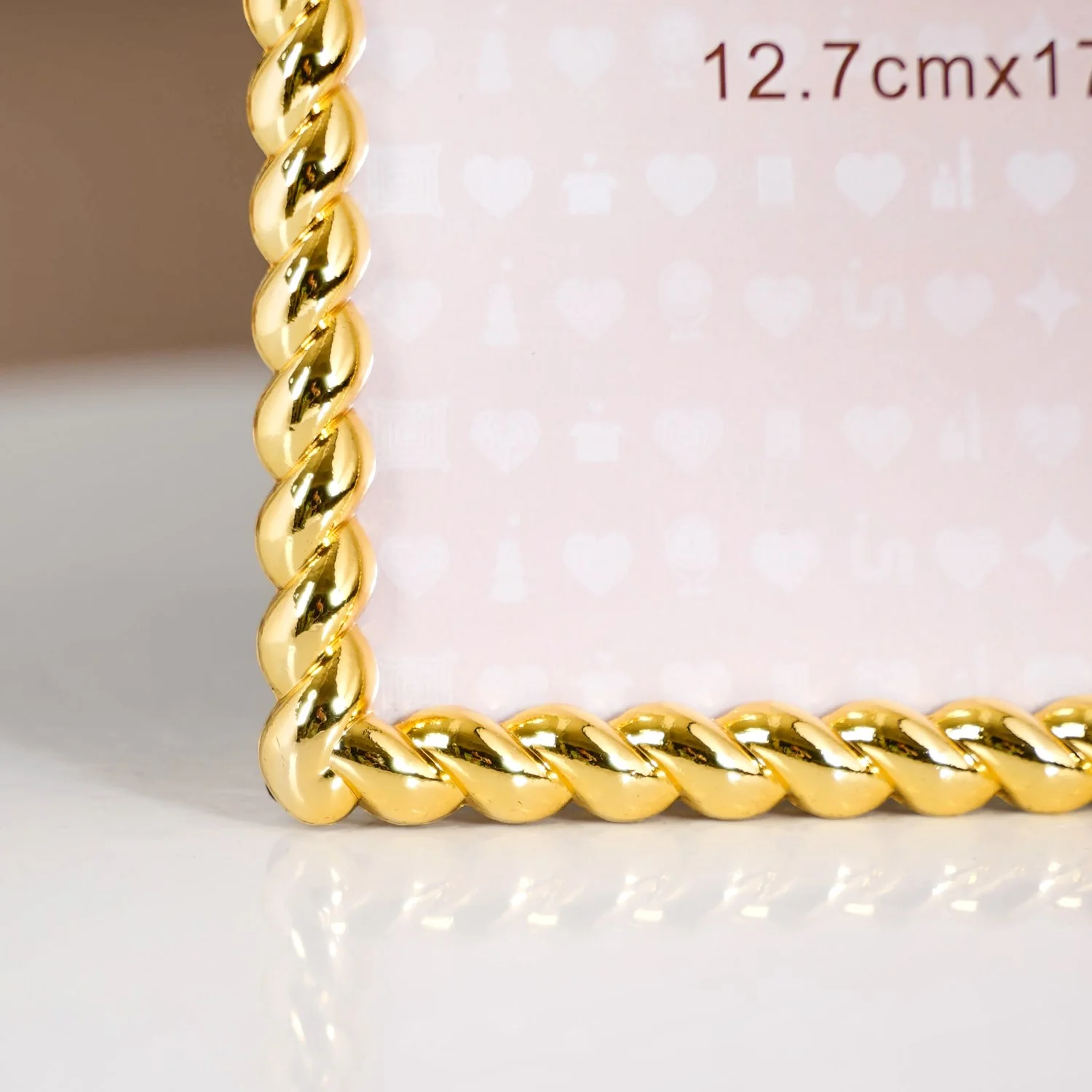 Large Twisted Gold Picture Frame 13x18cm - Image 3