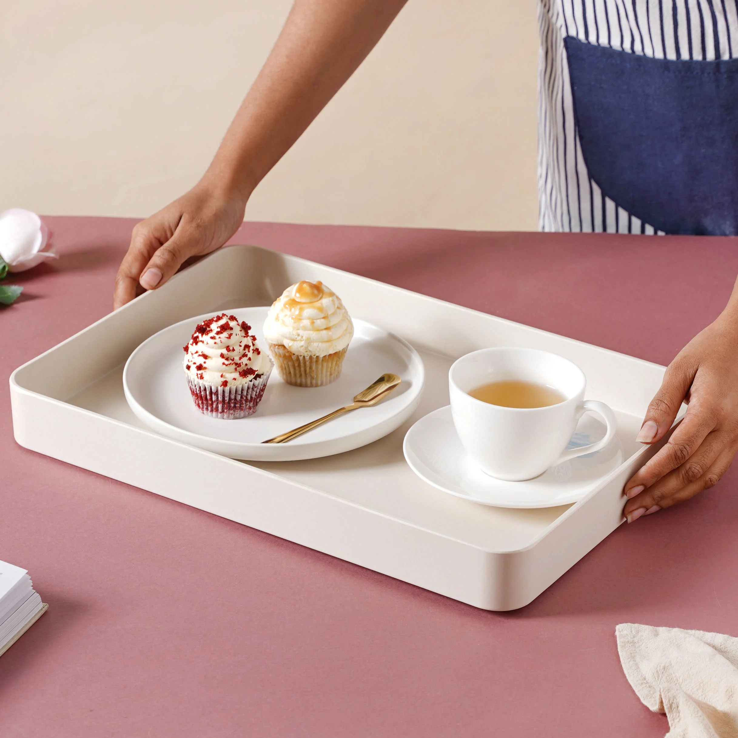 Large White Tray - Image 2