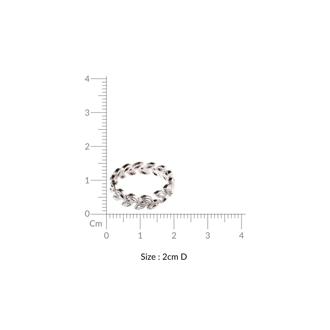 Laurel Wreath Silver Ring - Image 3