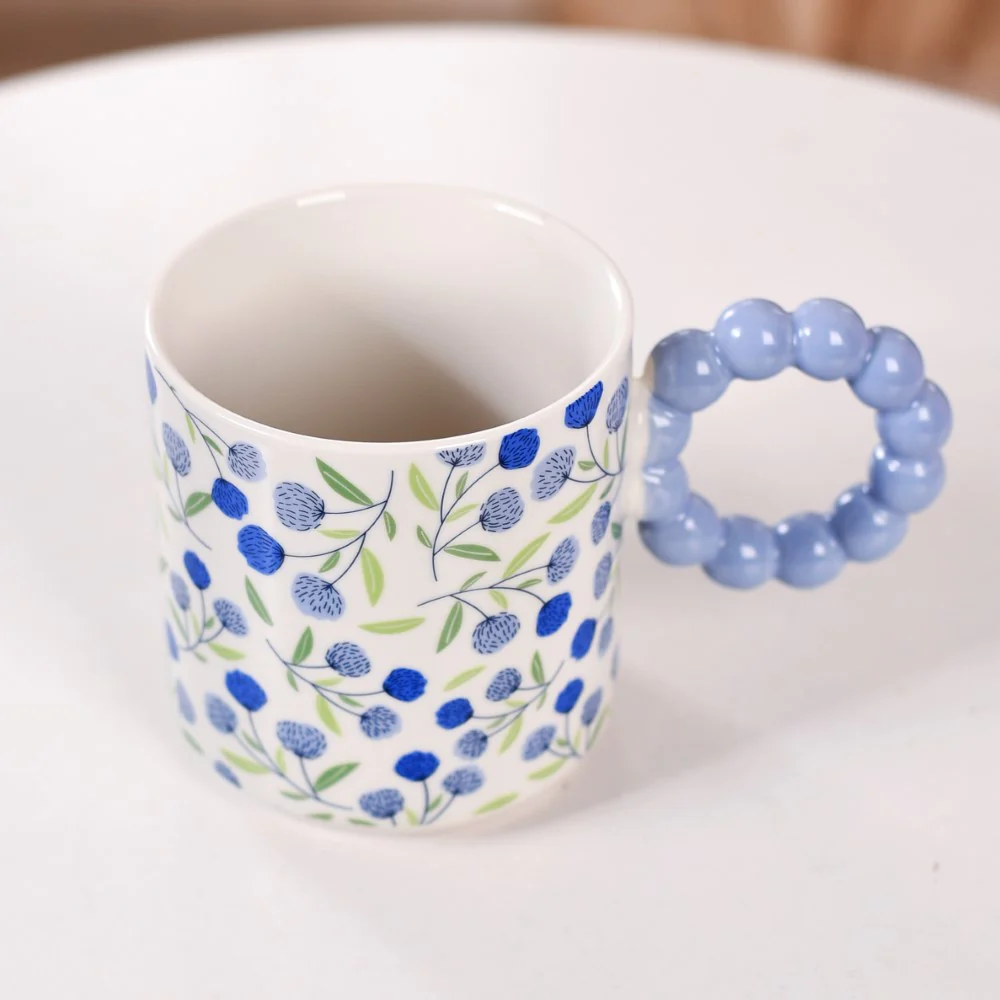 Lavender Blues Ceramic Coffee Mug Set Of 4 450ml - Image 3