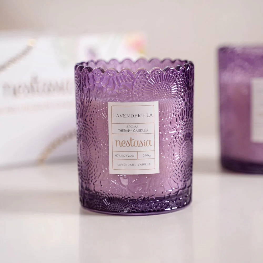 Lavenderilla Scented Soy Wax Votive Candle Jar Set Of 2 - Image 9