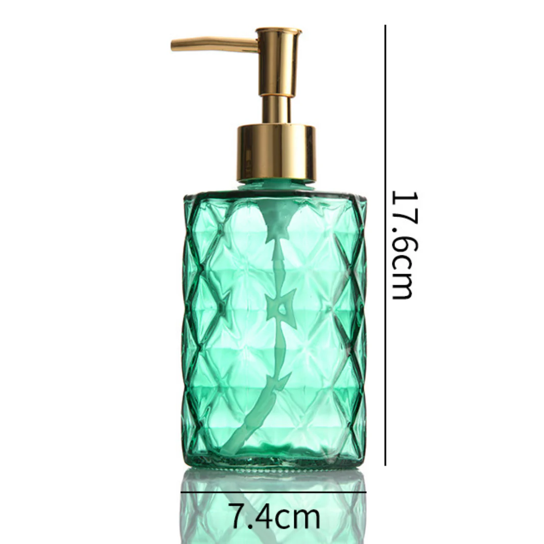 Lea Green Textured Glass Dispenser With Nozzle - Image 12