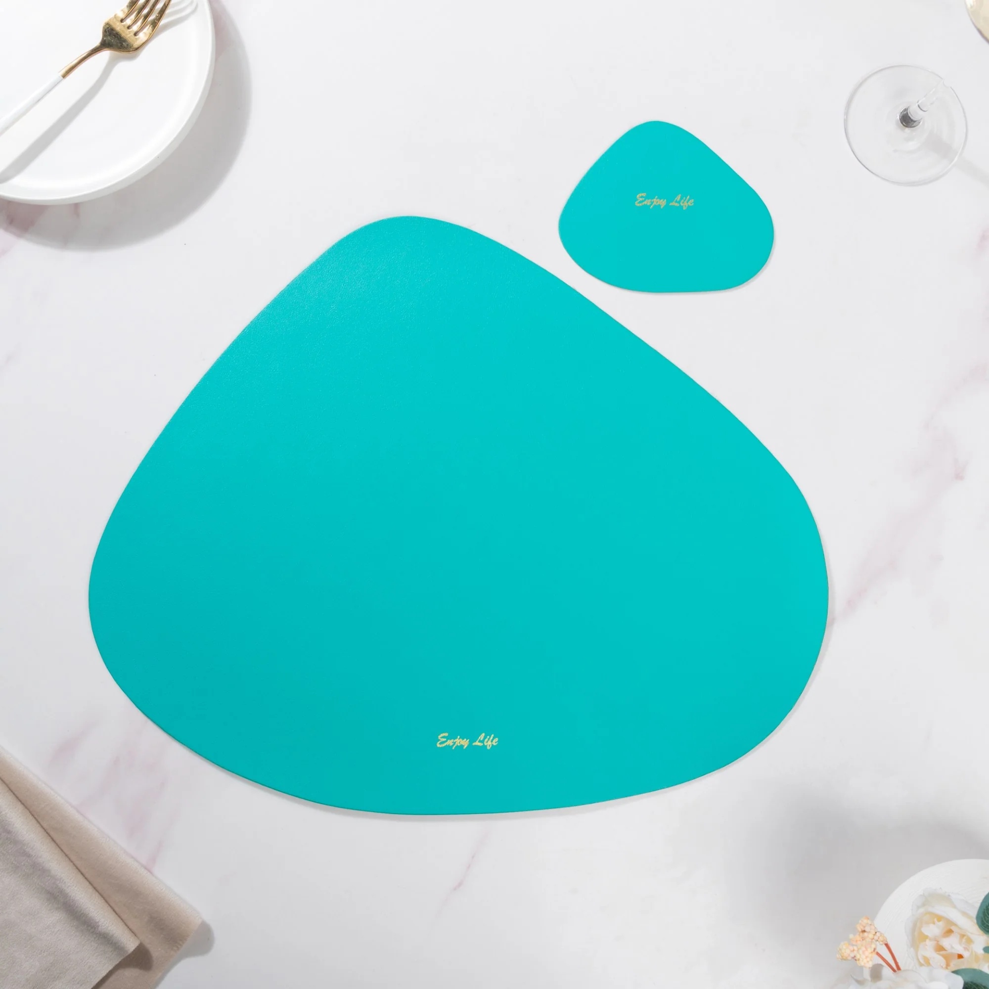 Leather Mat And Coaster Set - Image 9