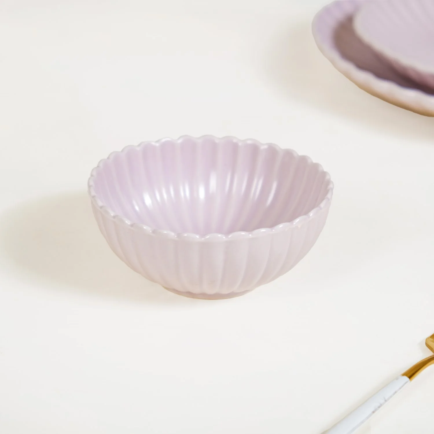 Lilac Scallop Side Bowls Set Of 4 250ml - Image 7