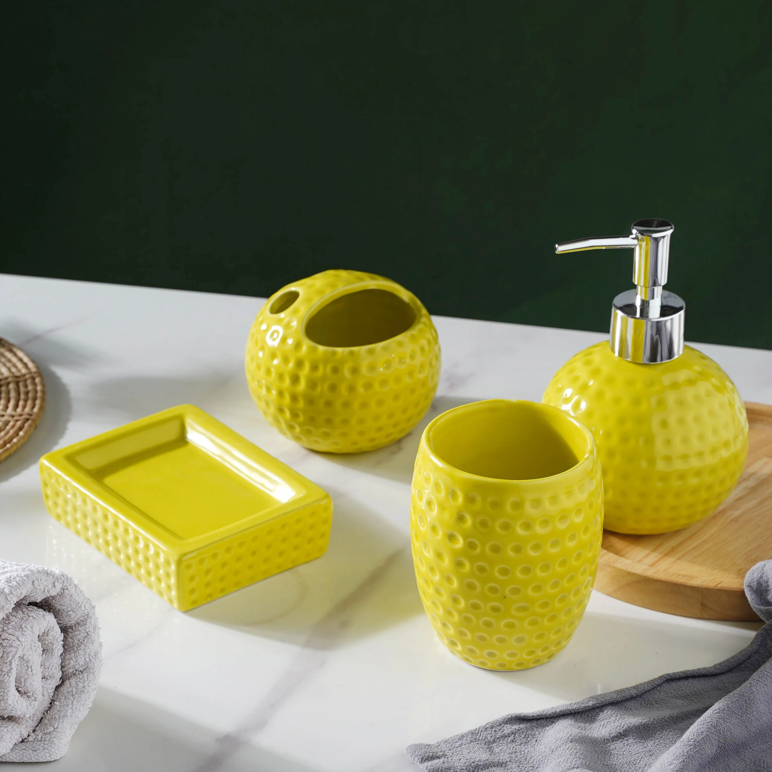 Lime Fantasia Bath Set - Image 2
