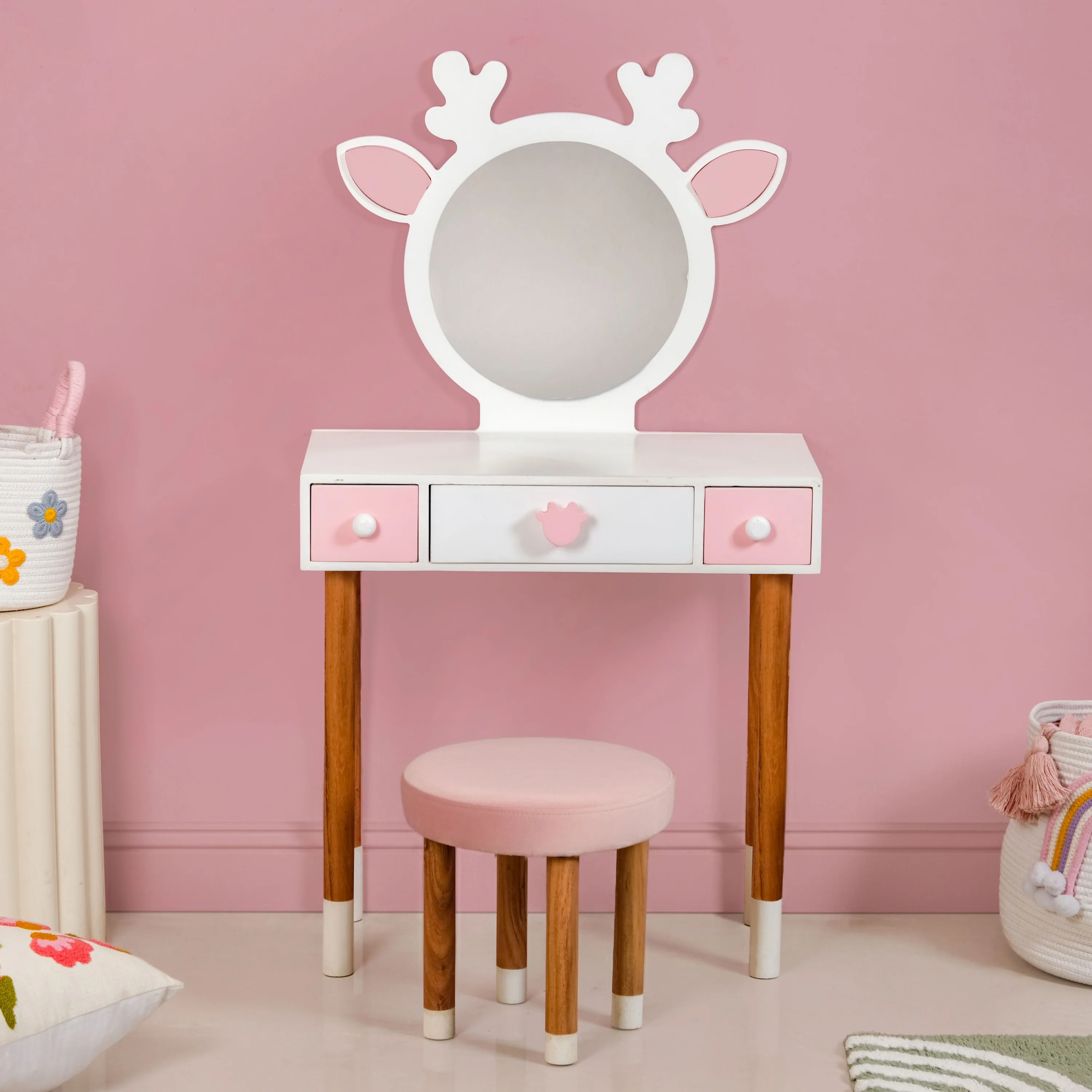 Little Deer Pretend Play Dressing Table Set