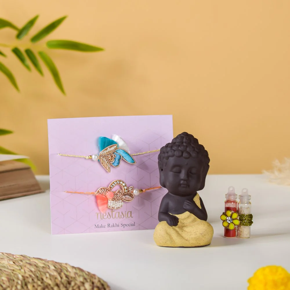 Live Like A Monk Rakhi Gift Set Of 3 - Image 3