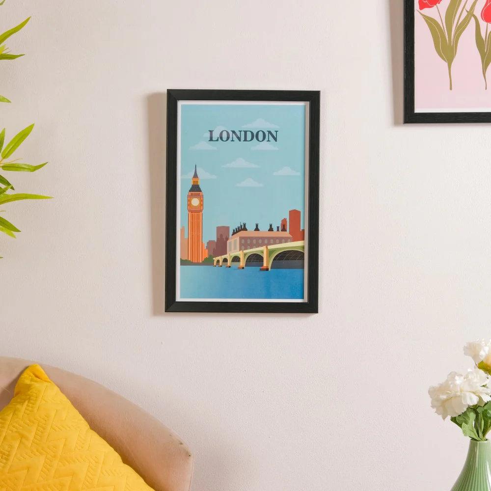 London City Wall Art With Frame 13x9 Inch - Image 2