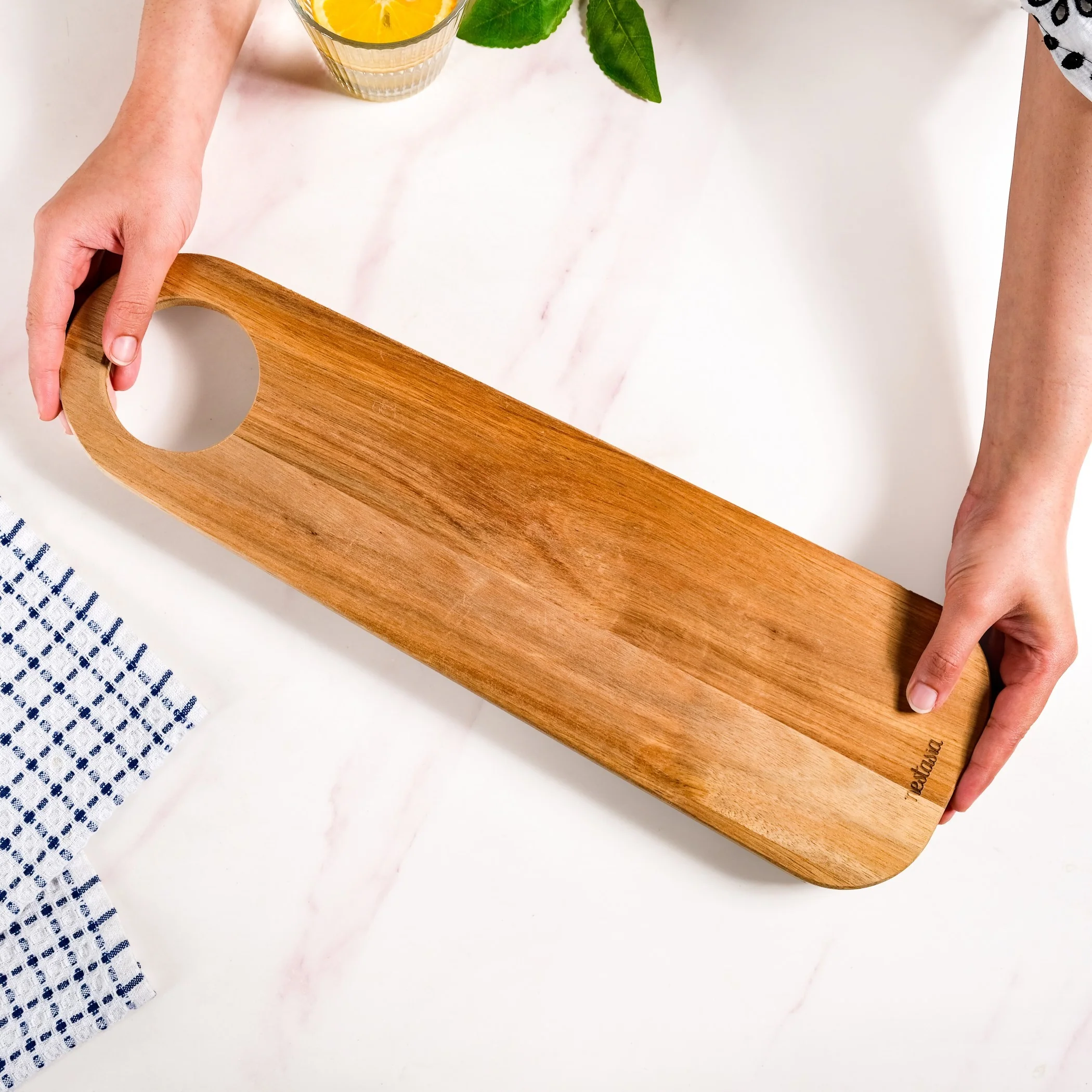 Long Charcuterie Serving Board 17 Inch - Image 3