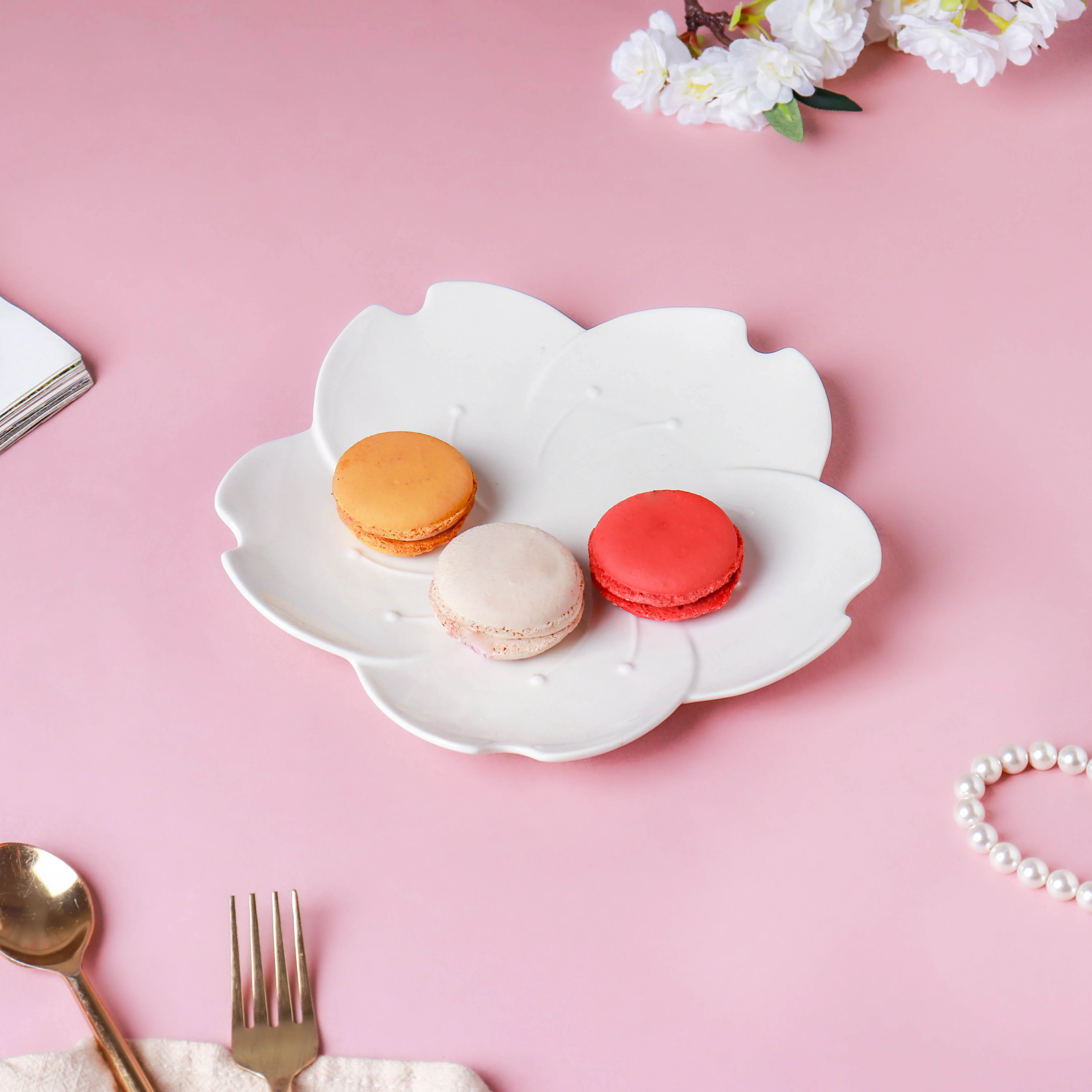 Lotus White Plate - Image 6